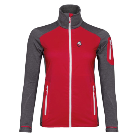 Dámská hybridní bunda High Point Merino Alpha Lady Red/antracit