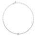 Morellato Okouzlující stříbrný náhrdelník se zirkony Tesori SAIW107