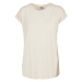 Ladies Modal Extended Shoulder Tee - whitesand