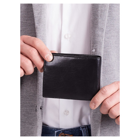 Elegantní černá horizontální peněženka pro muže Fashionhunters