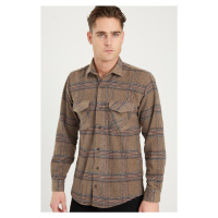 G697 DEWBERRY MEN'S SHIRT-BROWN