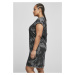 Dámské šaty // Urban classics Ladies Bleached Dress black/grey