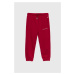 Dětské tepláky Calvin Klein Jeans růžová barva, hladké