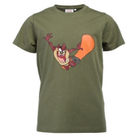 LOONEY TUNES TAZ Chlapecké triko, khaki, velikost