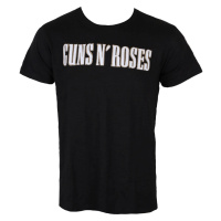 Tričko metal pánské Guns N' Roses - Logo & Bullet - ROCK OFF - GNRAPSLUB01MB
