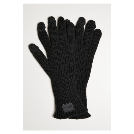 Chytré rukavice z pletené směsi vlny černé Urban Classics