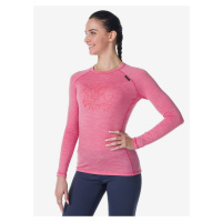 Růžové dámské tričko z merino vlny Kilpi MAVORA TOP