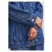 Modrá dámská oversize džínová bunda Pieces Tika