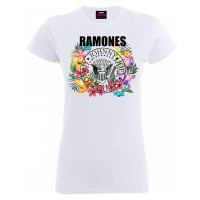 Ramones tričko, Circle Flowers, dámské