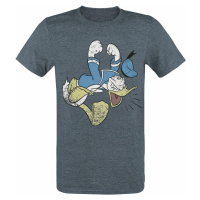 Mickey & Minnie Mouse Donald Duck - Angry Duck Tričko s nádechem tmave modré