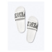 Victorias Secret PINK bílé dámské pantofle Single Strap Slide