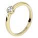 Brilio Zásnubní prsten ze žlutého zlata se zirkonem 226 001 01079 56 mm