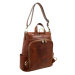Kožený batoh a taška 3in1 Paris Premium