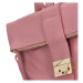 Dámský kožený batoh růžový - ItalY Ahmedus růžová