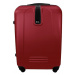 Rogal Tmavě červený lehký plastový cestovní kufr "Superlight" - M (35l), L (65l), XL (100l)