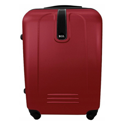 Rogal Tmavě červený lehký plastový cestovní kufr "Superlight" - M (35l), L (65l), XL (100l)