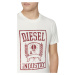 Tričko diesel t-diegor-e10 t-shirt bílá