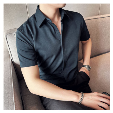 Pánska luxusná košeľa s krátkymi rukávmi JFC FASHION