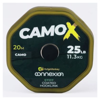 Ridgemonkey návazcová šňůrka connexion camox stiff coated hooklink 20 m - 25 lb