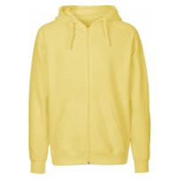 Pánská mikina ze 100 % organické bavlny se zipem a kapucí 300 g/m, Dusty Yellow, vel.XXL