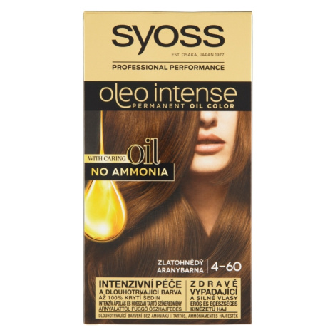 SYOSS Oleo Intense Barva na vlasy 4-60 Zlatohnědý