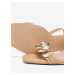 Béžové dámské sandály na podpatku ONLY Alyx
