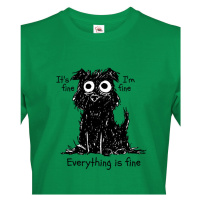Pánské vtipné tričko s potiskem Pejska ve stresu