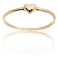 Dámský prsten ze žlutého zlata srdíčko PR0475F + DÁREK ZDARMA
