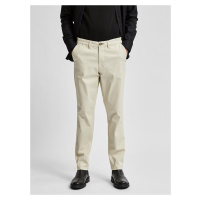 Krémové chino kalhoty Selected Homme Miles - Pánské