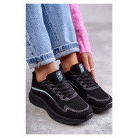 Dámské módní sportovní boty tenisky černe Ida