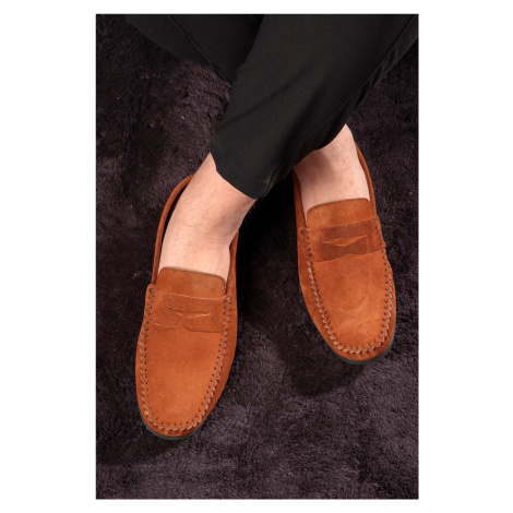 Ducavelli Naran Pánské ležérní boty z pravé kůže, mokasíny, lehké boty, semišové boty.