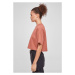 Ladies Short Oversized Tee - terracotta