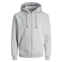 Jack&Jones Pánská mikina JJEBRADLEY Relaxed Fit 12249342 Light Grey Melange