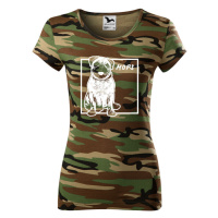 Dámské tričko pro milovníky zvířat - Mops