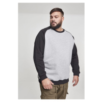 Urban Classics / 2-tone Raglan Crewneck gry/blk