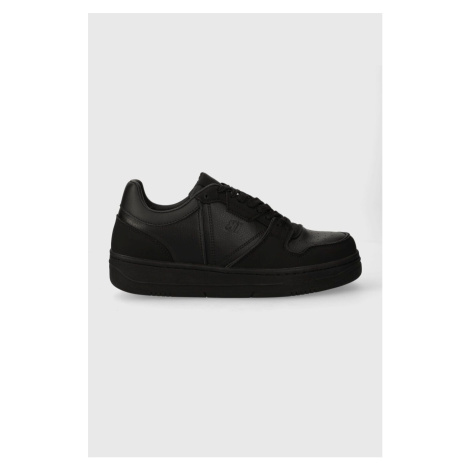 Sneakers boty Guess ANCONA LOW černá barva, FMPANC ELE12
