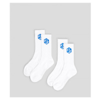 Ponožky karl lagerfeld jeans logo socks set bílá
