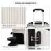 Světlý cestovní kvalitní prostorný malý kufr Amol Lulu Bags