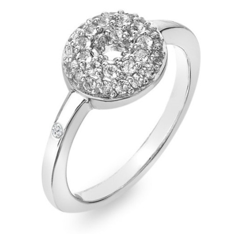 Hot Diamonds Třpytivý stříbrný prsten s diamantem a topazy Forever DR245