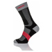 Nessi Sportswear Termoaktivní ponožky s ionty stříbra Trail X T-2 - Černo-Šedá-Červená