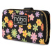 Dámská koženková peněženka Nobo Allisa, černá/květy