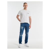 Big Star Man's Tapered Trousers Denim 110876 Medium Denim-419