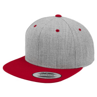 Klasický Snapback 2-Tone vřes/červený