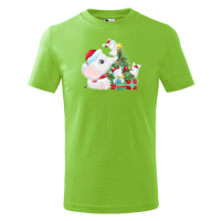 Dětské tričko s potiskem Vánočního slůně - roztomilé dětské tričko