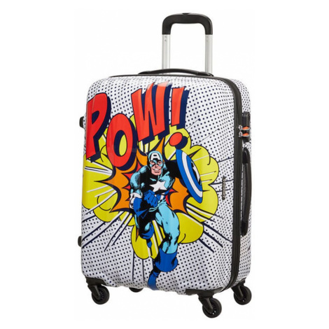 American Tourister Skořepinový cestovní kufr Marvel Legends 62,5 l - vzor/černá