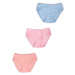 Yoclub Bavlněné dívčí kalhotky 3-pack BMD-0036G-AA30-001 Vícebarevné