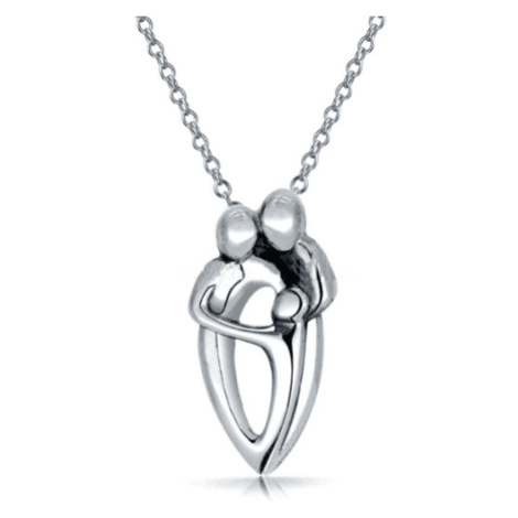OLIVIE Stříbrný náhrdelník RODINA 4668