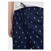 Tmavě modré pánské vzorované pyžamové kalhoty Ralph Lauren