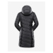 Černý dámský nepromokavý prošívaný kabát Alpine Pro OMEGA 5