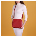 Trendová dámská koženková kabelka Lavi VUCH, červená